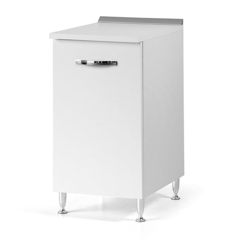 Base per cucina componibile da 40 cm con anta, realizzata in legno 100% MADE IN ITALY
