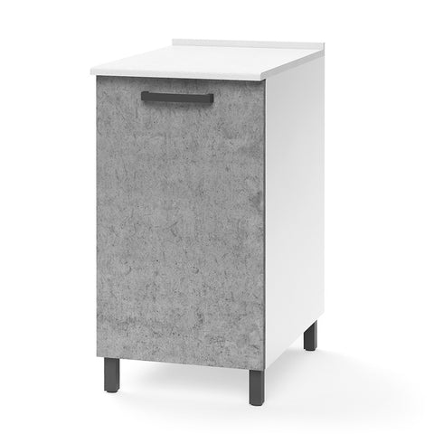 Base per cucina componibile da 40 cm con anta, realizzata in legno 100% MADE IN ITALY