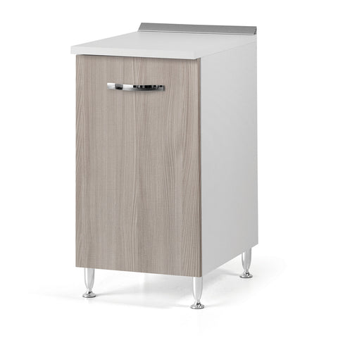 Base per cucina componibile da 40 cm con anta, realizzata in legno 100% MADE IN ITALY