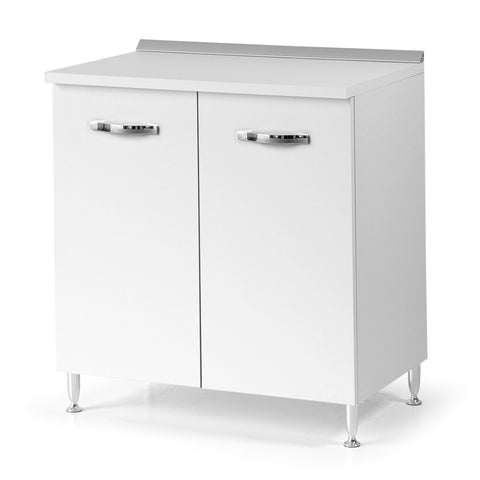 Base per cucina componibile da 80 cm con anta, realizzata in legno 100% MADE IN ITALY