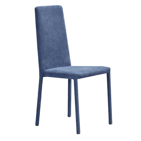 Sedia imbottita BETTY PLUS per sala da pranzo in tessuto velluto Design moderno