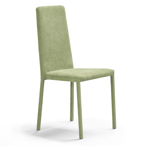 Sedia imbottita BETTY PLUS per sala da pranzo in tessuto velluto Design moderno