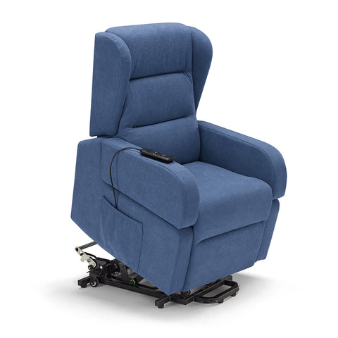 Poltrona elettrica relax 2 motori Bilbao con Kit Optional Roller System, Batteria e Tavolino