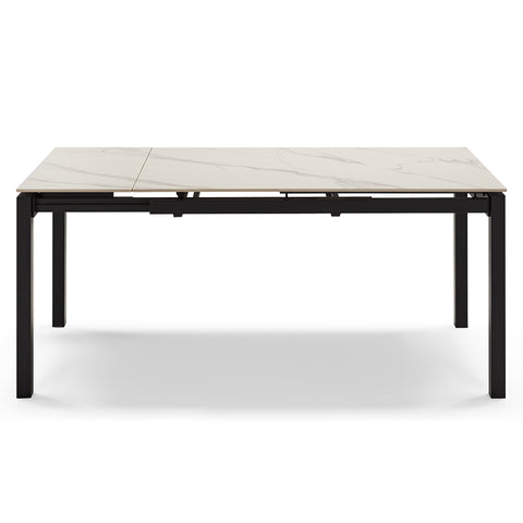 Tavolo da pranzo allungabile 130x80 modello BORA top in grès ceramico