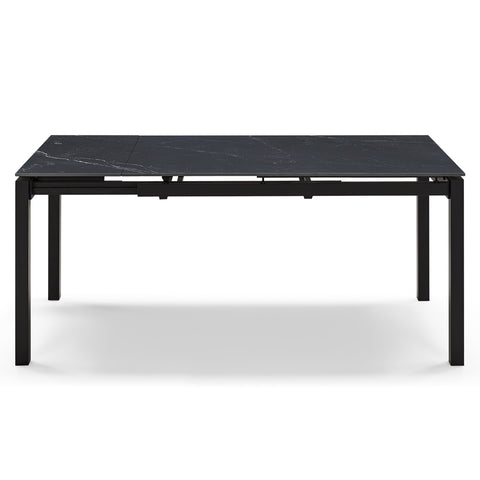 Tavolo da pranzo allungabile 130x80 modello BORA top in grès ceramico