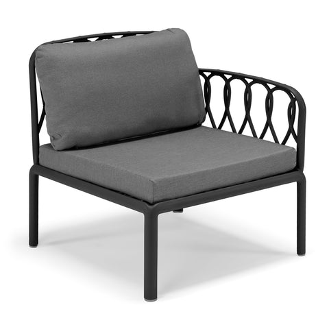 Set da giardino modulare Capri con Divano, Due poltroncine e Tavolino