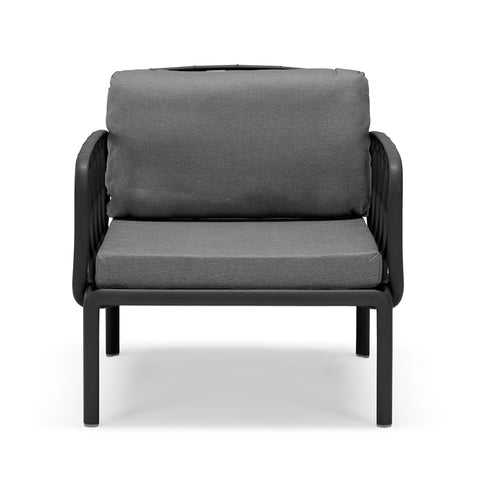 Set da giardino modulare Capri con Divano, Due poltroncine e Tavolino