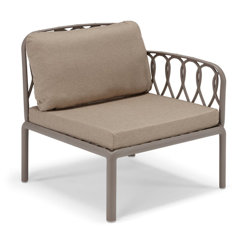 Set da giardino modulare Capri con Divano, Due poltroncine e Tavolino