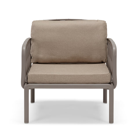 Set da giardino modulare Capri con Divano, Due poltroncine e Tavolino