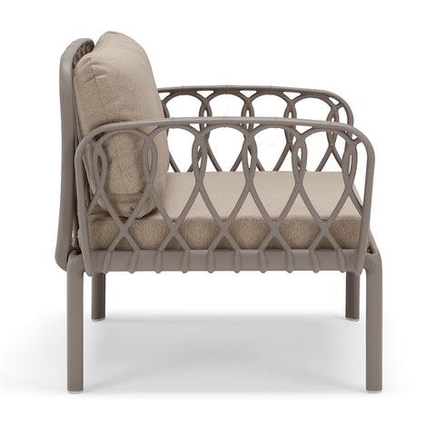 Set da giardino modulare Capri con Divano, Due poltroncine e Tavolino