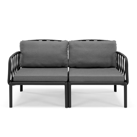 Set da giardino modulare Capri con Divano, Due poltroncine e Tavolino