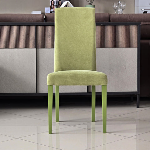 ULTIMO PEZZO - Sedia imbottita EDI per sala da pranzo in tessuto morbido al tatto Design moderno