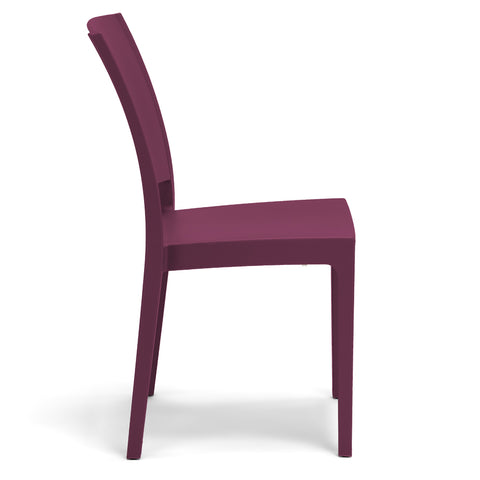 Sedia in polipropilene Flora impilabile Design moderno da Interno/Esterno