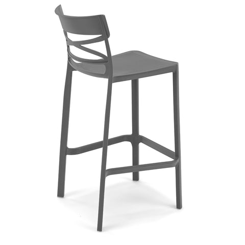 Sgabello in polipropilene Flow 100% Made in Italy sg. seduta da 65