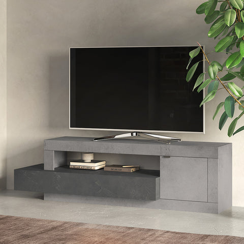 Mobile Porta TV 1 Anta, 1 Cassetto, 1 Vano a giorno Linea Freedom 100% Made in Italy