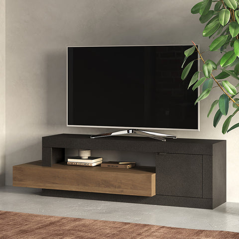 Mobile Porta TV 1 Anta, 1 Cassetto, 1 Vano a giorno Linea Freedom 100% Made in Italy