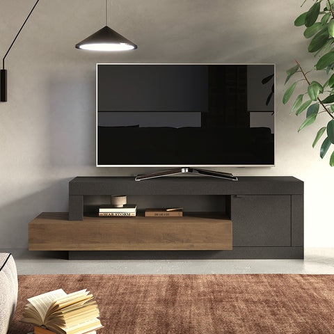 Mobile Porta TV 1 Anta, 1 Cassetto, 1 Vano a giorno Linea Freedom 100% Made in Italy