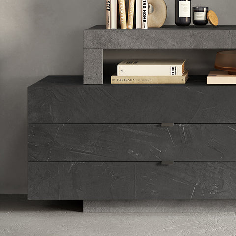 Madia 2 Ante, 3 Cassetti Linea Freedom 100% Made in Italy