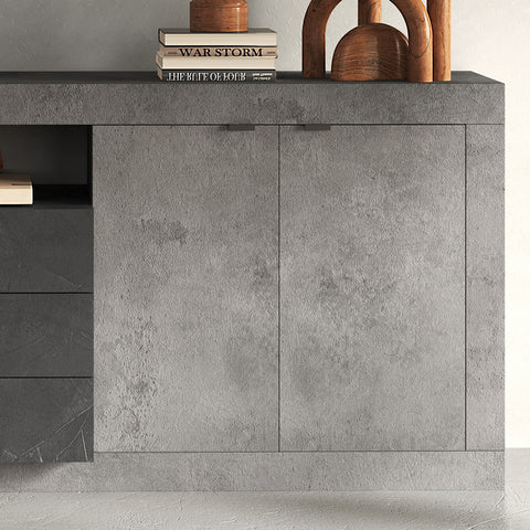 Madia 2 Ante, 3 Cassetti Linea Freedom 100% Made in Italy