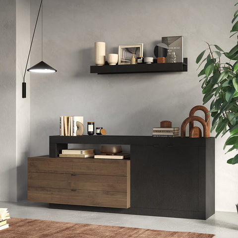 Madia 2 Ante, 3 Cassetti Linea Freedom 100% Made in Italy