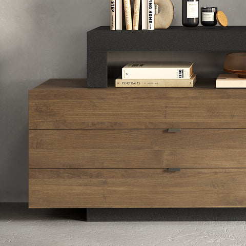 Madia 2 Ante, 3 Cassetti Linea Freedom 100% Made in Italy
