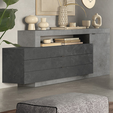 Madia 1 Anta, 3 Cassetti Linea Freedom 100% Made in Italy
