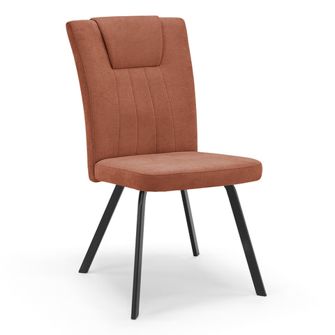 Sedia in imbottita GRETA design moderno per sala da pranzo tessuto idrorepellente