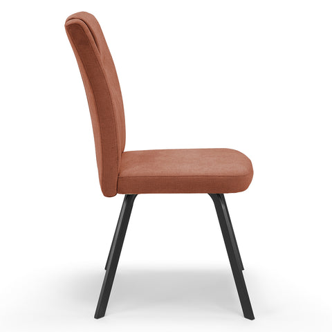 Sedia in imbottita GRETA design moderno per sala da pranzo tessuto idrorepellente