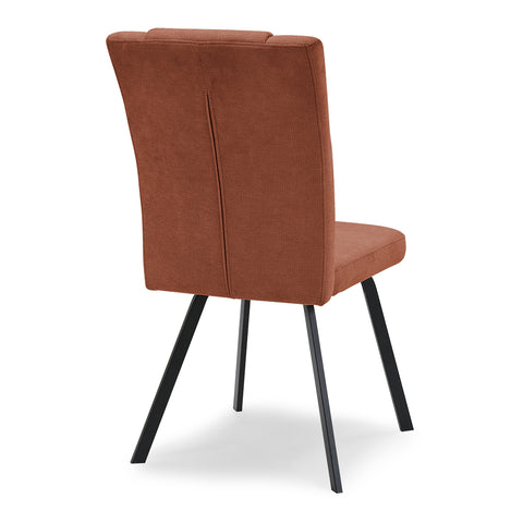 Sedia in imbottita GRETA design moderno per sala da pranzo tessuto idrorepellente