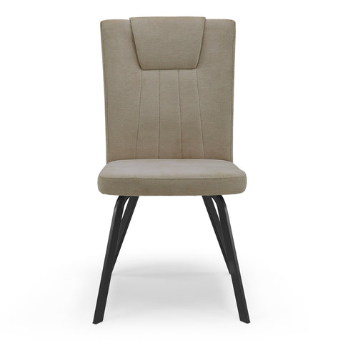 Sedia in imbottita GRETA design moderno per sala da pranzo tessuto idrorepellente