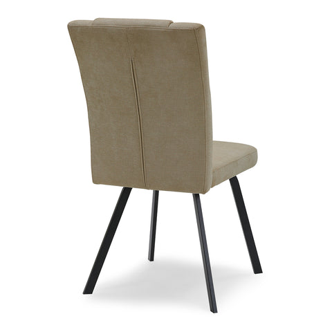 Sedia in imbottita GRETA design moderno per sala da pranzo tessuto idrorepellente