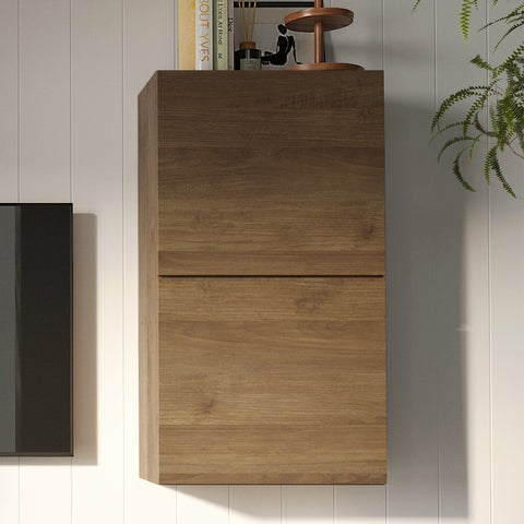 Parete Attrezzata Infinity 47 con 2 Cubi, 2 Vani a giorno e Elemento a Ribalta 100% Made in Italy