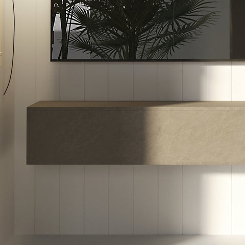 Parete Attrezzata Infinity 47 con 2 Cubi, 2 Vani a giorno e Elemento a Ribalta 100% Made in Italy