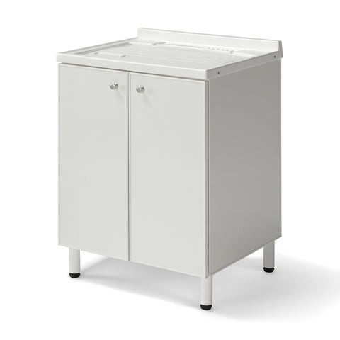 Lavatoio Lavapanni in alluminio 100% MADE IN ITALY NETTUNO 60 x 50 con vasca in ABS e sotto lavatoio