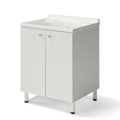 Lavatoio Lavapanni in alluminio 100% MADE IN ITALY NETTUNO 60 x 50 con vasca in ABS e sotto lavatoio