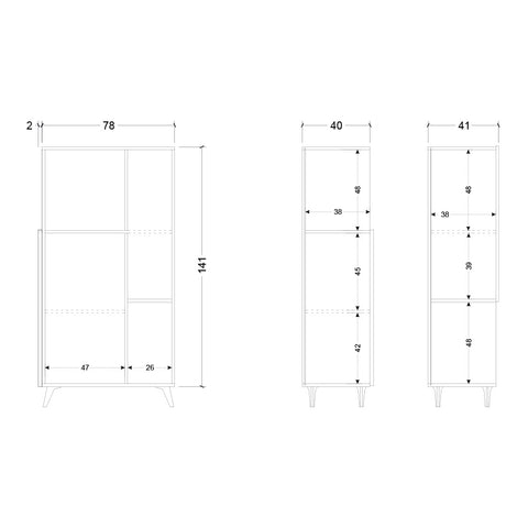 Mobile Contenitore a 2 Ante Linea Monaco 100% Made in Italy