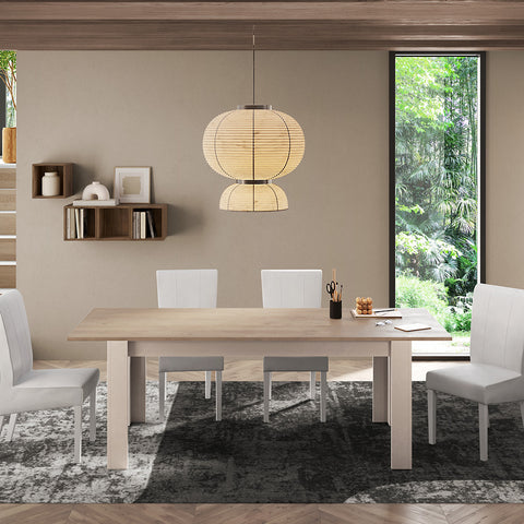 Tavolo da Pranzo Allungabile 137 (+48) x 90 Linea Monaco 100% Made in Italy