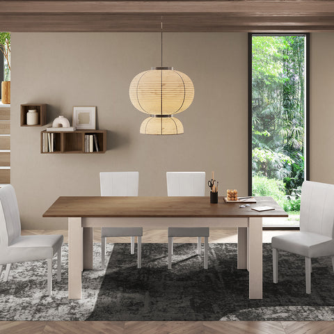 Tavolo da Pranzo Allungabile 137 (+48) x 90 Linea Monaco 100% Made in Italy