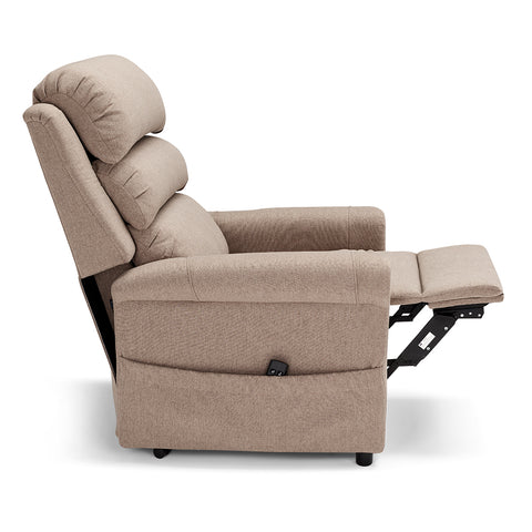 Poltrona elettrica relax 2 motori New Boston con posizione letto e Kit Optional Roller System e Kit Optional Batteria