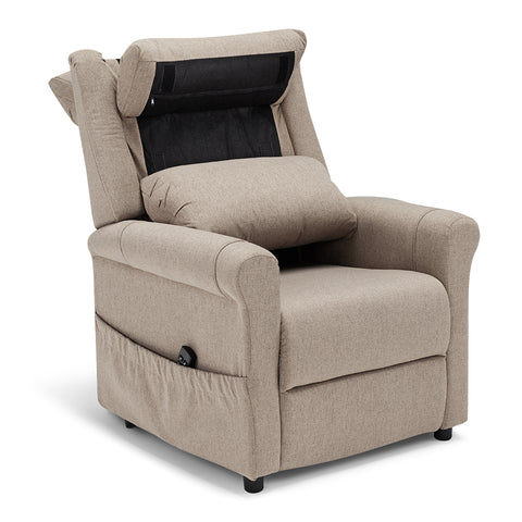 Poltrona elettrica relax 2 motori New Boston con posizione letto e Kit Optional Roller System e Kit Optional Batteria