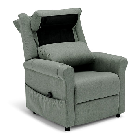 Poltrona elettrica relax 2 motori New Boston con posizione letto e Kit Optional Roller System e Kit Optional Batteria