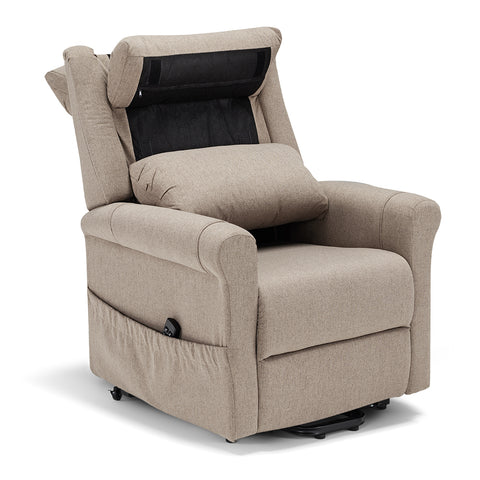 Poltrona elettrica relax 2 motori New Boston con posizione letto e Kit Optional Roller System e Kit Optional Batteria