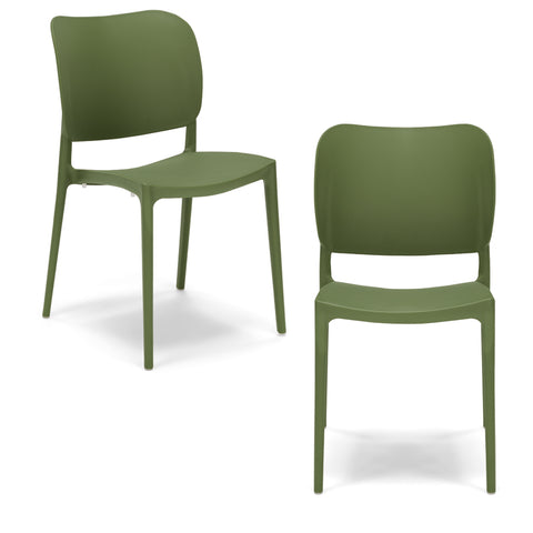 Sedia in polipropilene Orbita impilabile Design moderno da Interno/Esterno