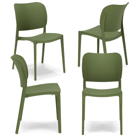 Sedia in polipropilene Orbita impilabile Design moderno da Interno/Esterno