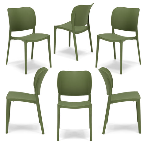 Sedia in polipropilene Orbita impilabile Design moderno da Interno/Esterno