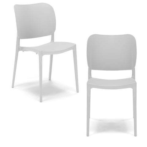 Sedia in polipropilene Orbita impilabile Design moderno da Interno/Esterno
