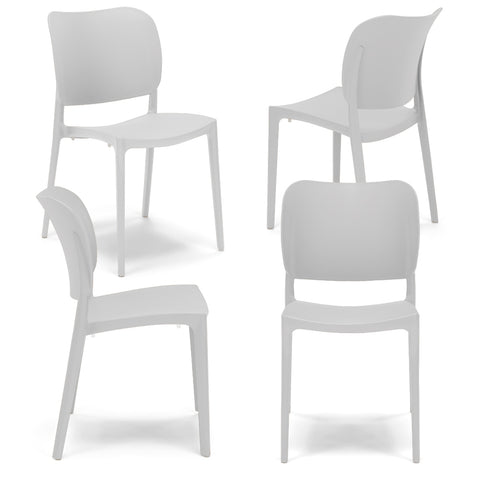 Sedia in polipropilene Orbita impilabile Design moderno da Interno/Esterno