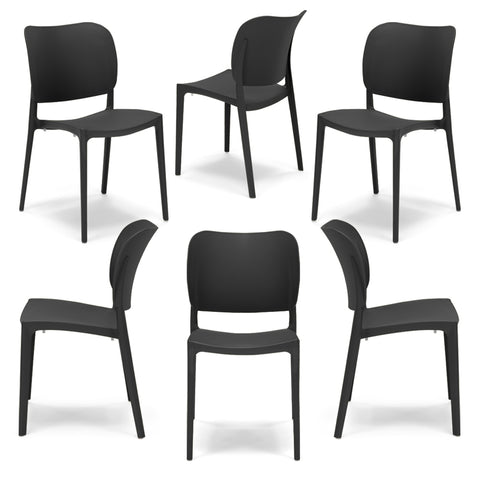 Sedia in polipropilene Orbita impilabile Design moderno da Interno/Esterno