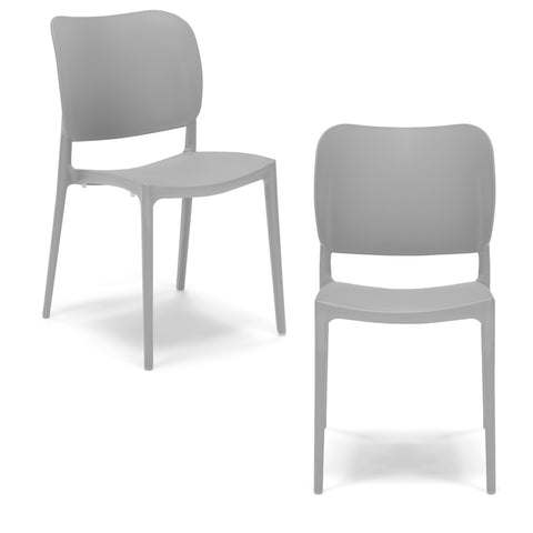 Sedia in polipropilene Orbita impilabile Design moderno da Interno/Esterno