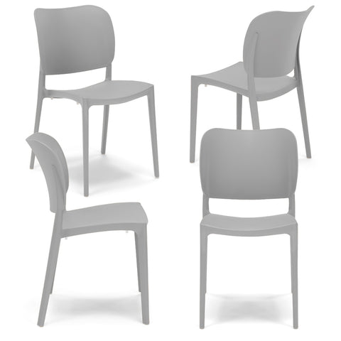 Sedia in polipropilene Orbita impilabile Design moderno da Interno/Esterno